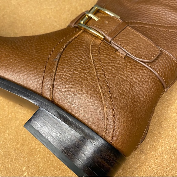 Tory Burch Claire 20MM Riding Boot Tumbled Leather Size 5.5 - Picture 13 of 16